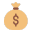 Money Bag Flat icon