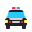 Oncoming Police Car Flat icon