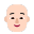 Person Bald Flat Light icon