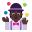 Person Juggling Flat Dark icon