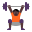 Person Lifting Weights Flat Dark icon