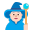 Person Mage Flat Light icon