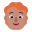 Person Red Hair Flat Medium icon