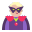 Person Supervillain Flat Medium Light icon