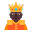 Person With Crown Flat Dark icon