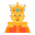 Person With Crown Flat Default icon