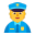 Police Officer Flat Default icon