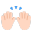Raising Hands Flat Light icon