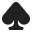 Spade Suit Flat icon
