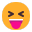Squinting Face With Tongue Flat icon