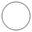 White Circle Flat icon