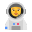 Woman Astronaut Flat Default icon