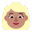 Woman Blonde Hair Flat Medium icon