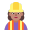Woman Construction Worker Flat Medium icon