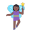 Woman Fairy Flat Medium Dark icon
