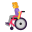 Woman In Manual Wheelchair Flat Default icon