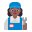 Woman Mechanic Flat Medium Dark icon