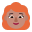 Woman Red Hair Flat Medium icon