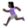 Woman Running Flat Dark icon
