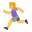 Woman Running Flat Default icon