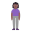 Woman Standing Flat Medium Dark icon