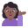 Woman Tipping Hand Flat Medium Dark icon