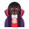 Woman Vampire Flat Dark icon