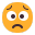 Worried Face Flat icon