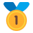 1st-Place-Medal-Flat icon