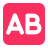 Ab Button Blood Type Flat icon