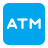Atm Sign Flat icon