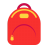 Backpack-Flat icon