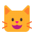 Cat Face Flat icon