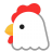 Chicken Flat icon