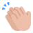 Clapping Hands Flat Medium Light icon