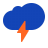 Cloud-With-Lightning-Flat icon
