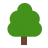 Deciduous Tree Flat icon