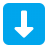 Down-Arrow-Flat icon