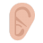 Ear Flat Medium Light icon