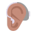 Ear-With-Hearing-Aid-Flat-Medium icon