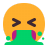 Face Vomiting Flat icon
