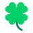 Four Leaf Clover Flat icon