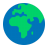 Globe-Showing-Europe-Africa-Flat icon