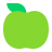 Green-Apple-Flat icon