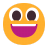 Grinning-Face-With-Big-Eyes-Flat icon