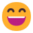 Grinning-Face-With-Smiling-Eyes-Flat icon