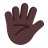 Hand-With-Fingers-Splayed-Flat-Dark icon