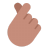 Hand-With-Index-Finger-And-Thumb-Crossed-Flat-Medium icon
