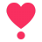 Heart Exclamation Flat icon