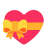 Heart With Ribbon Flat icon